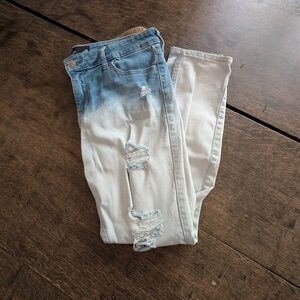 Hollister skinny distressed jeans